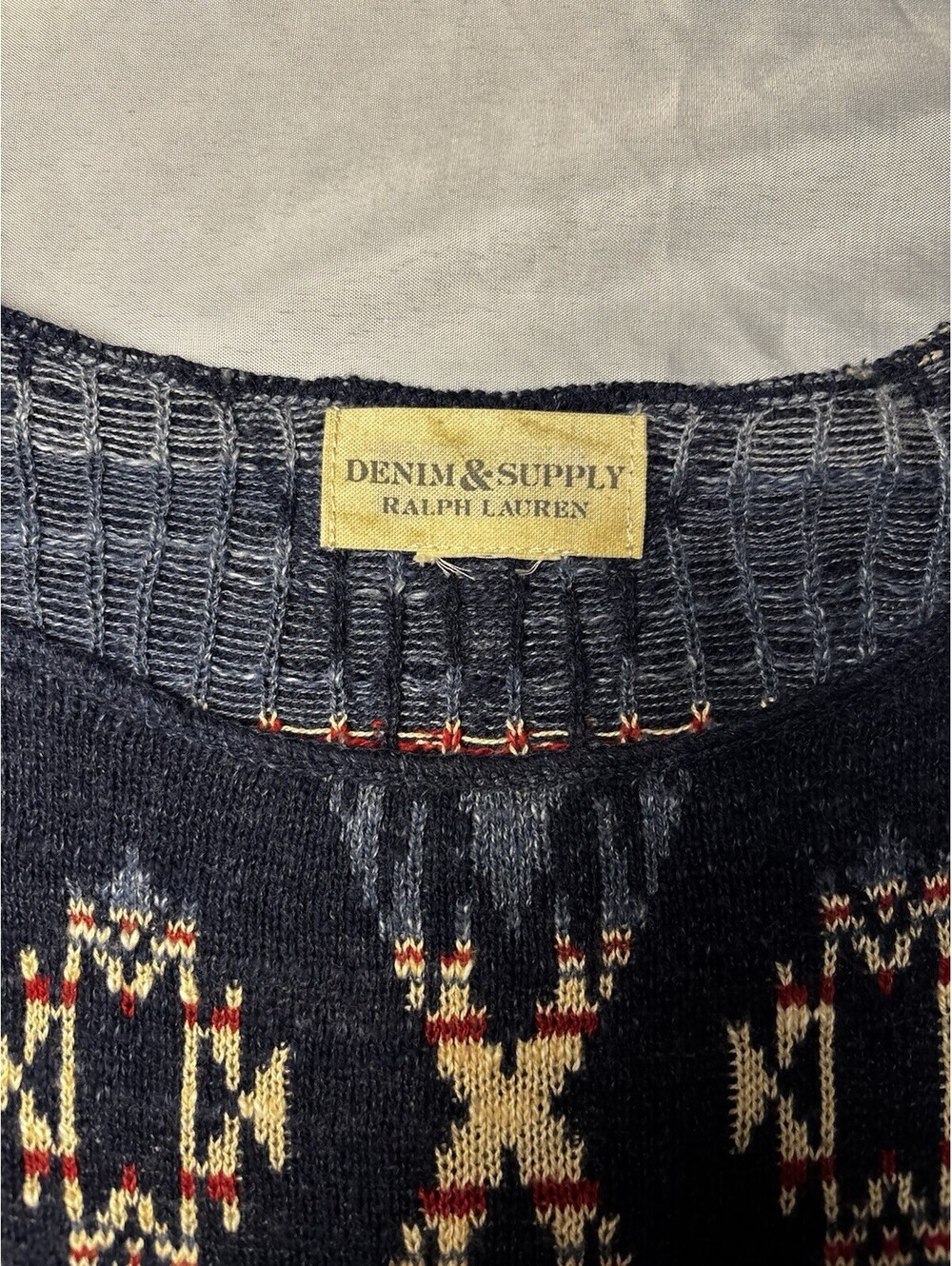 Denim & Supply Ralph Lauren Long Sleeve Geometric Patterned